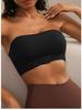 Bezešvá podprsenka bez ramínek s předním zapínáním - Bez kostic, nabíraný bandeau design