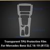 For Mercedes-Benz SLC R172 16-19 Gearbox Panel Navigation Screen Automotive Interior TPU Protective Film Anti-Scratch Sticker