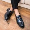 Fashion Classic Italy Pointed Toe Leather Shoes Men Luxury Oxfords Business Formal 2025 Men Shoes Boos Dress Men Black Wedding Shoes