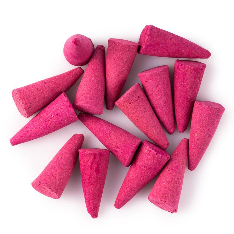 Yasmeen Strawberry Incense Cones, 15 Pcs