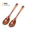 2 Pezzi Cucchiaio in Legno Giapponese Cucchiaio in Legno per Riso e Zuppa Set di Cucchiai in Legno da Cucina Per Mangiare Zuppa Dessert Cucchiaino Cucchiaio per Bambini Stoviglie