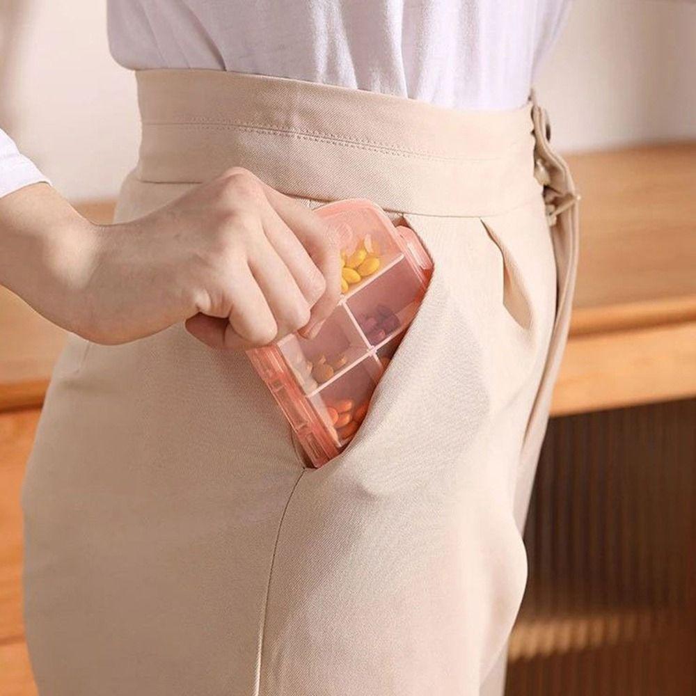 Large Capacity Cartoon Medicine Box Dust-proof Medicine Storage Box Durable Pill Container  Office