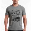 Keep Your Head Up TShirt Summer Casual Cotton Tee Oversized Streetwear Tops Vintage Graphic Print Loose Fit Short Sleeve