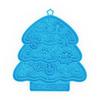 Christmas Tree Shaped Portable Eco-friendly Solid Durable Food-grade Silicone Pet Lick Mat Slow Feeder Food Bowl for Cats Dogs