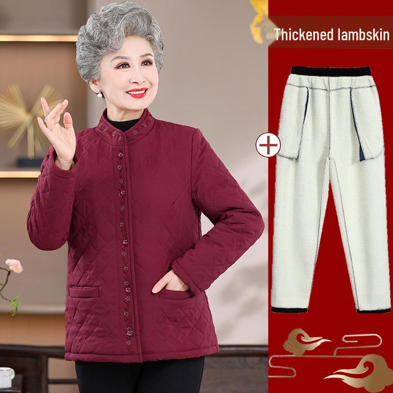 Damen Übergröße Fleecegefütterte Ärmellose Jacke - Warme Baumwollweste für Senioren für Herbst/Winter