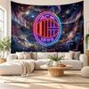 AC Milan Wall Tapestry, Soft Fabric Wall Hanging, Decorative Backdrop For Bedroom Home Wall Art