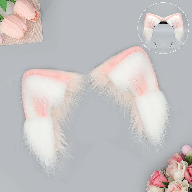 Rechargeable simulated animal ear headgear props Removable headband Movable cat ear hair accessories Electric cat ear headband