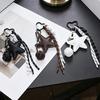 Bag Charm PU Leather Five Pointed Star Bag Pendant Woven Rope -Lost Leather Star Girl Sporty 