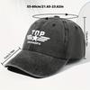 Uniform TOP GRANDPA Letter Printed Washed Retro Baseball Cap Sun Visor Outdoor Hat for Men and Women