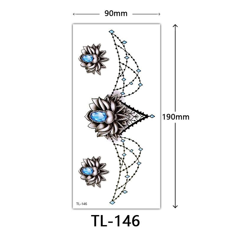 Flower Tattoo Stickers, Color Sketch Tattoo Stickers, English Letters, Wedding Photography Tattoo