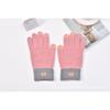 Winter thermal gloves knitted thermal wool jacquard leather standard imitation cashmere gloves jacquard game gloves