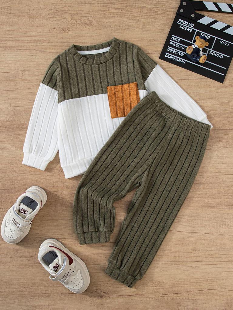 Boys' Autumn/Winter Long-Sleeved Sweatshirt & Pants Set