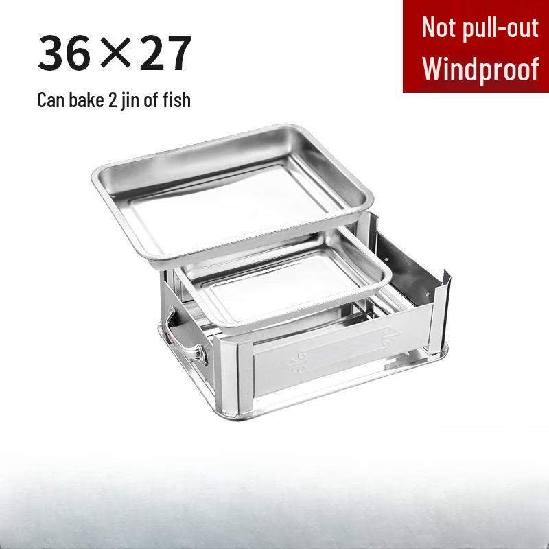 Lantuan Stainless Steel Smokeless Charcoal Grill