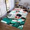 "Anime Style Carpet with Manga Characters and Dynamic Design Print" Suitable for use as an anti-slip for living room bedroom sofas