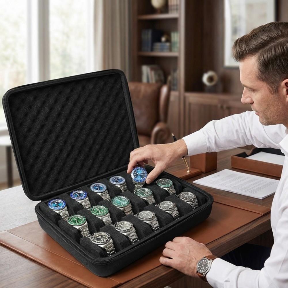 Hard Shell Watch Display Box Anti Scratching Watch Organizer Watch Storage Box  Watch Display