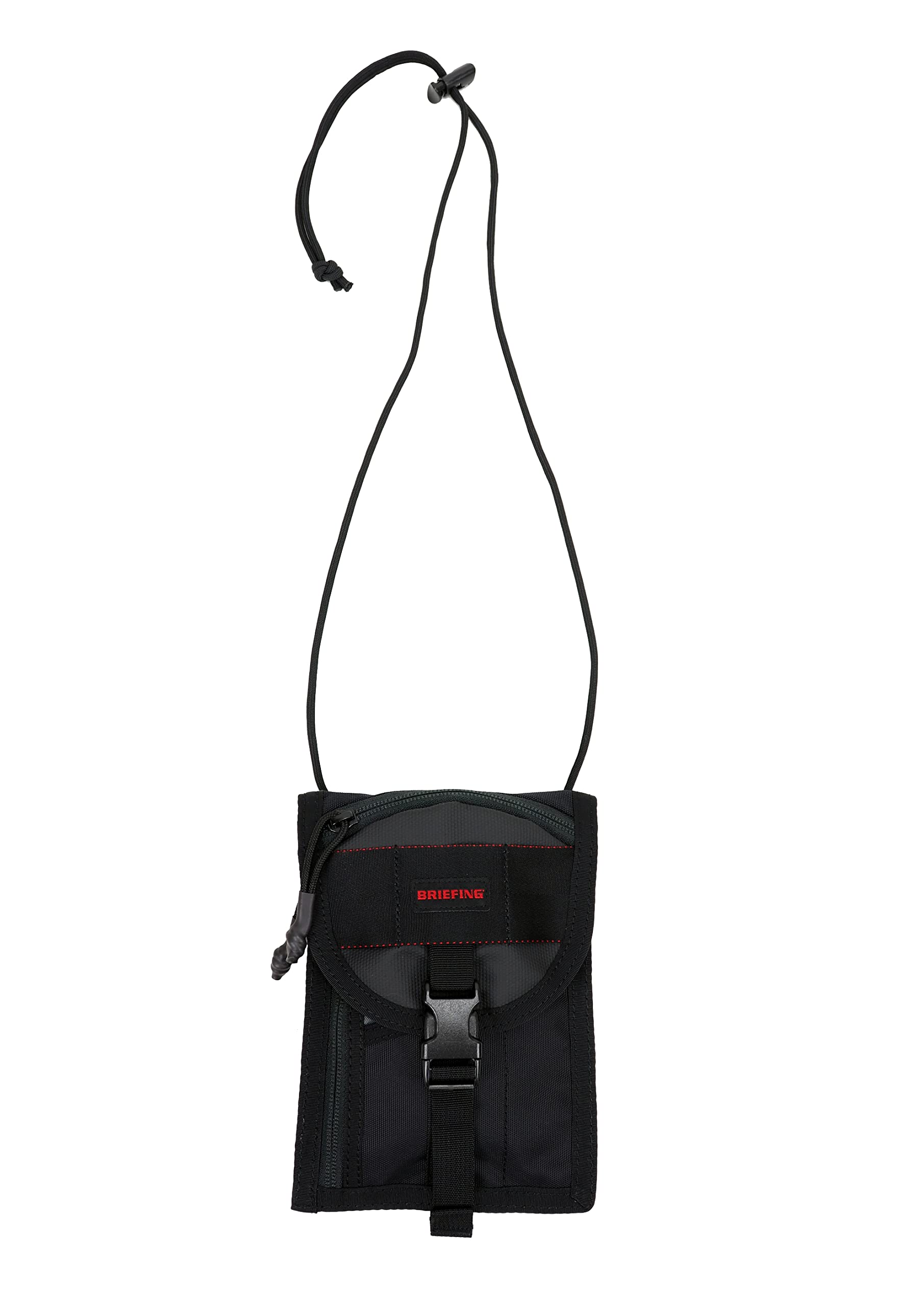 

[Briefing] Shoulder bag with wallet function, smartphone and passport storage, mini shoulder bag (840 denier Cordura Air, Black)