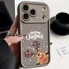 Cute Christmas Elk Pattern Case For iPhone 17 Air 16e 16 15 14 Pro Max 13 17 Pro Max 17 Pro 17 Shockproof Soft TPU Silicone Phone Cover Funda
