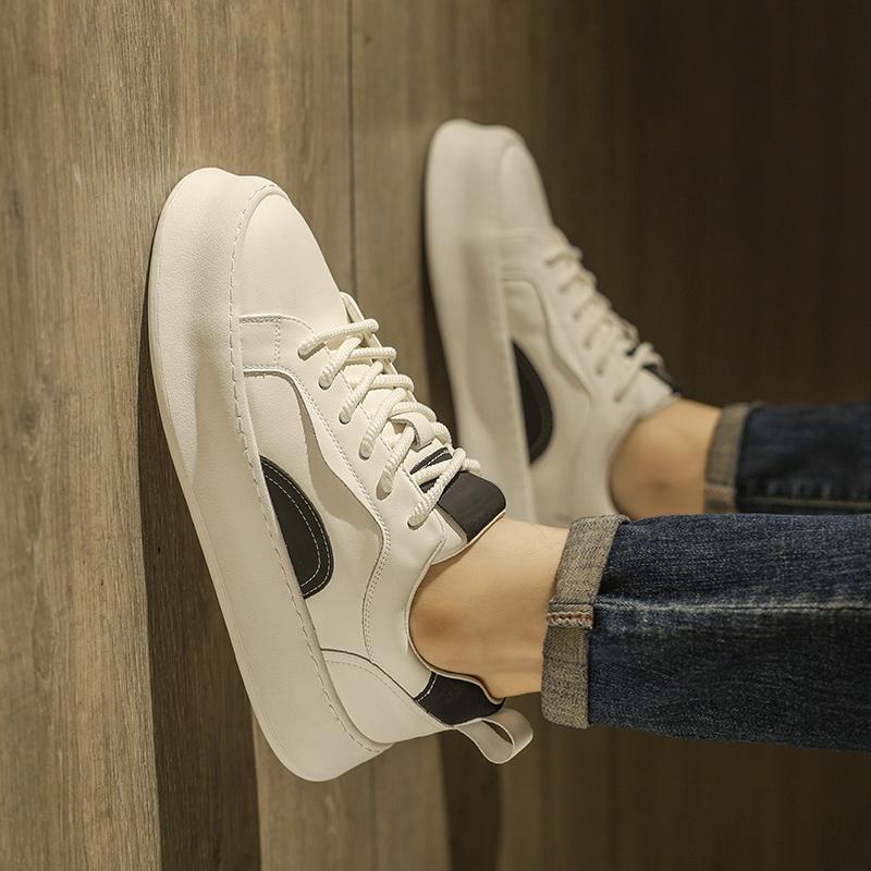 Модные универсальные кроссовки для активного отдыха из кожи — фото 6