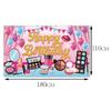 Birthday Makeup Themed Decoration Background Banner For Girls Party Props