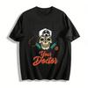 I WANNA BE YOUR DOCTOR Dark Skull Doctor Print Cool Street Style Top Pure Cotton T-shirt