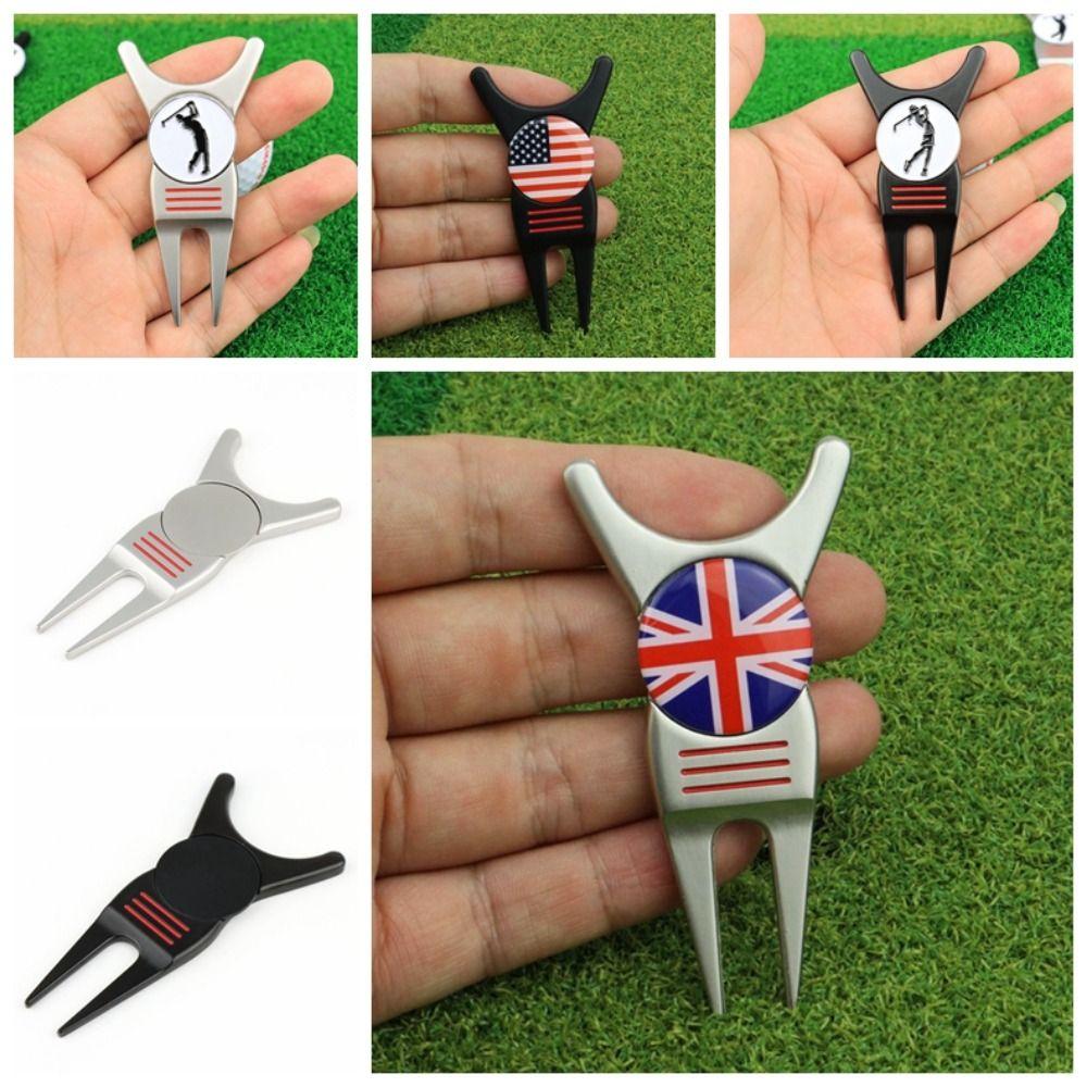 Dropship Golf Green Fork Zinc Zinc Zinc Alloy Golf Divot Tool Golf