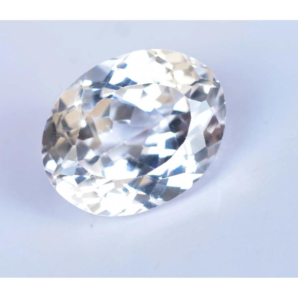 Natural White Sapphire 10.65 Ct Oval Certified Stunning Loose Gemstone