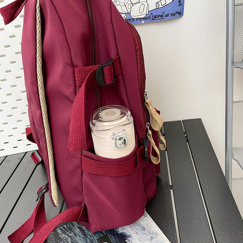 Schoolbag Backpack Female Junior High School High School Elementary School Bag College Student Large Capacity Computer Bag Men's Travel Backpack