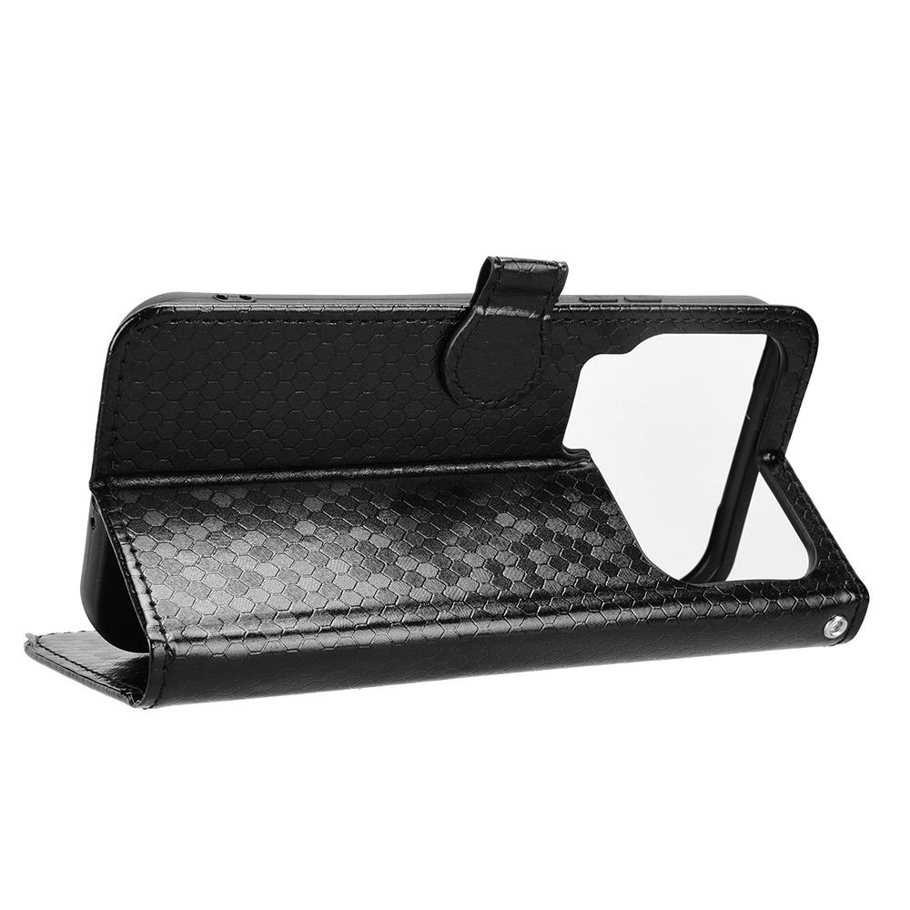 For Xiaomi 17 Pro Max Wallet Case Dot Pattern Imprint PU Leather Phone Cover with Wrist Strap