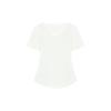 V Neck Shoulder Short Sleeve Summer Waist Trimming Versatile Tops T-shirt