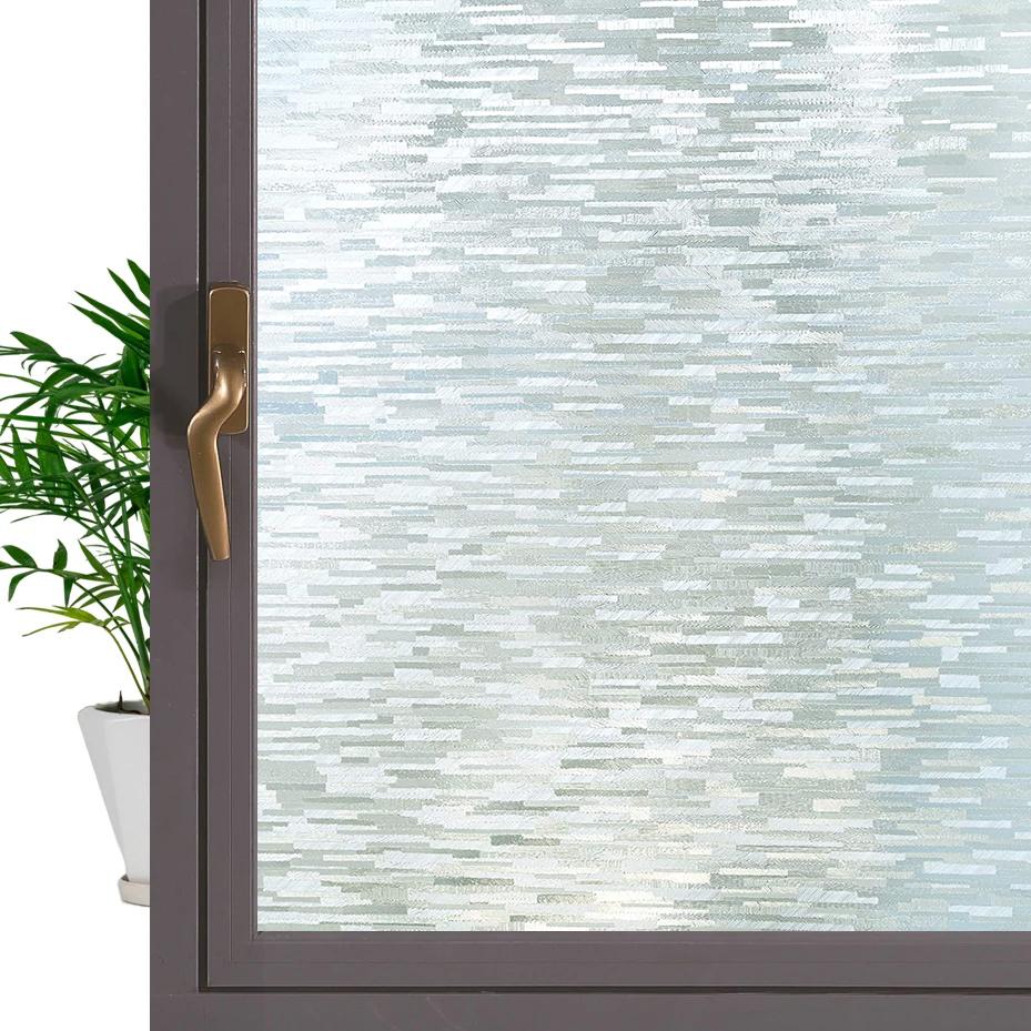 3D Krystall Vindusfilm Personvern Beskyttelse Glass Vinyl Farget Statisk Selvklebende Fester Hjem Dekorativt Vindusklistremerke for Glass