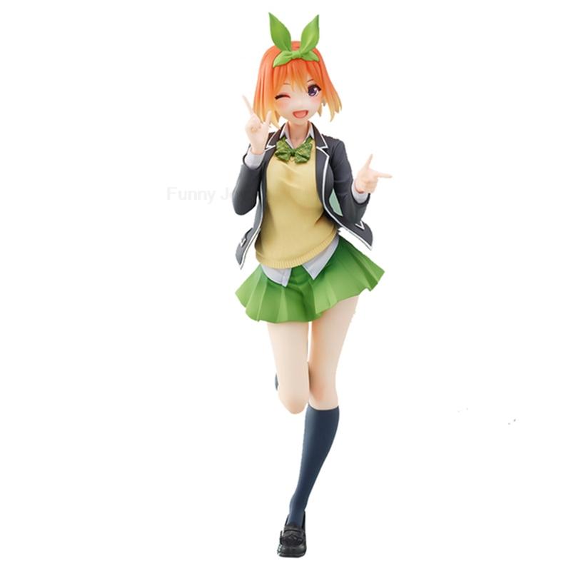 Non-Toxic 10-18Cm Yotsuba Anime Cute Nakano Nino Figurine The Quintessential Quintuplets Figure Cat Nakano Miku Figure Pvc Collection Toys