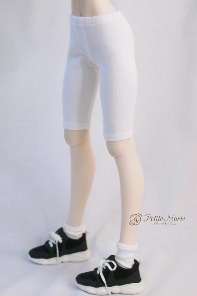 [Petite Marie] 13 DD Compatible 34 Length Leggings White Tights Fitness Pants Leggings Daily Pants Casual Pants 60cm Doll BJD Doll Clothes [Petite