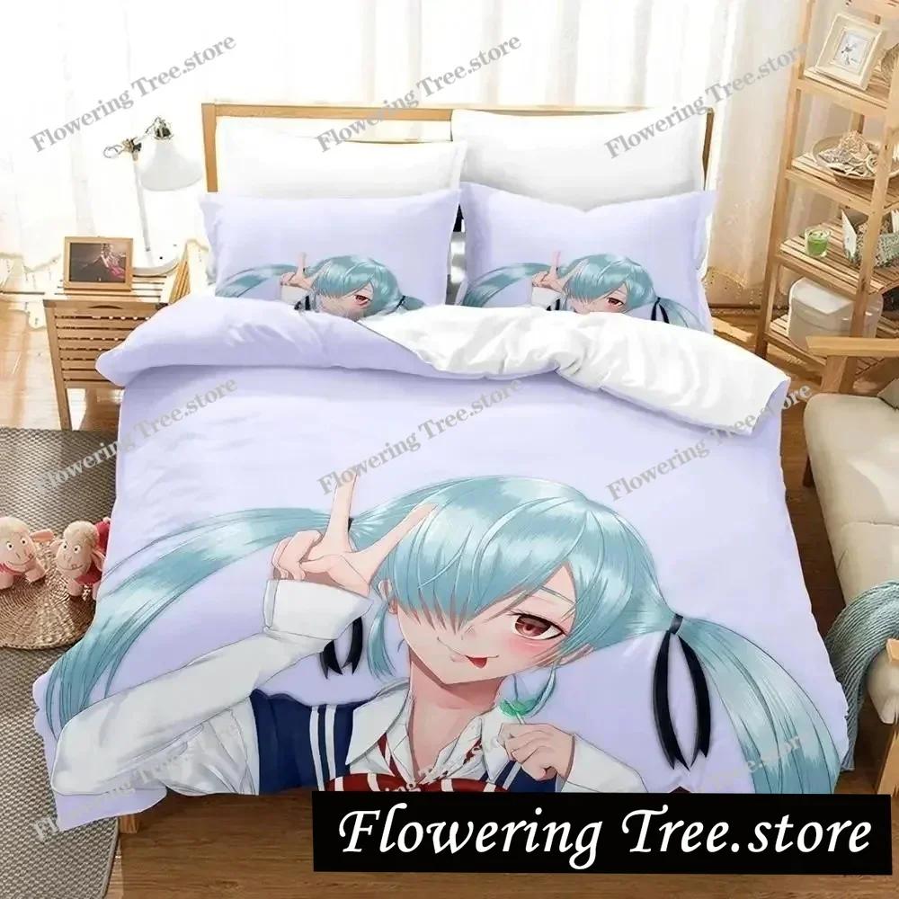 Yamada-kun and the Seven Witches Bedding Set Cartoon Anime Three-piece Set Adult Kid Bedroom Duvet Cover Sets 3D Kawaii Girls029