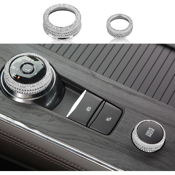 Bling Car Accessory for Ford Explorer,Crystal Electronic Brake and Automatic Start/Stop Button Box Sticker for Ford Explorer 2024.