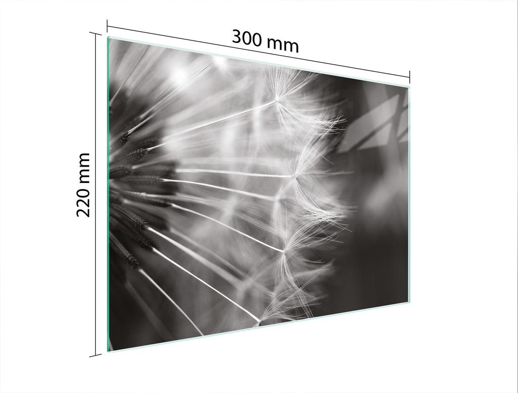 SZKLANA DESKA DO KROEJNIA 30x22 KWIAT