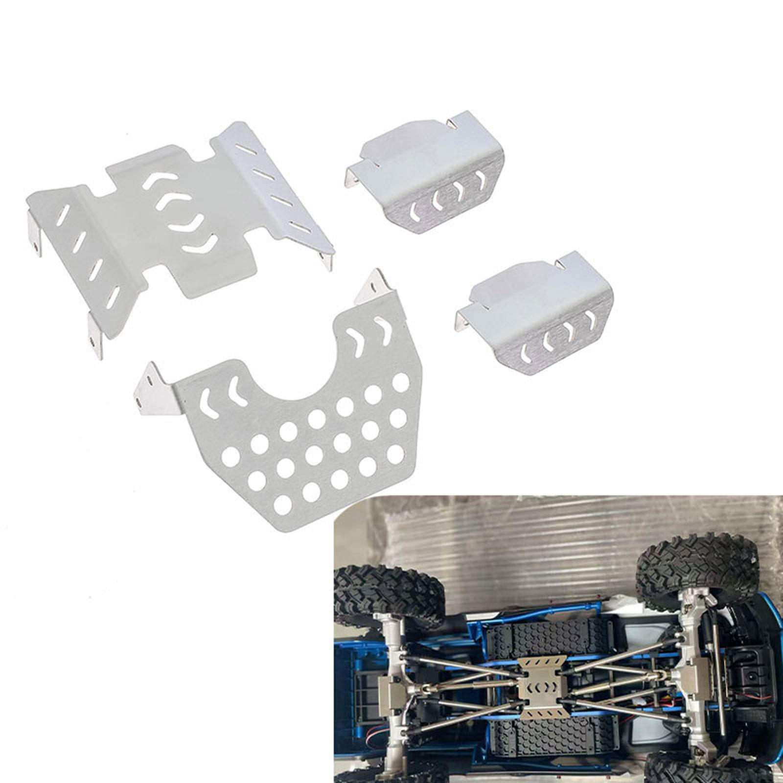 

RC Chassis Stainless Steel Upgraded Professional Replace Parts Underbody Bottom Plates Kit