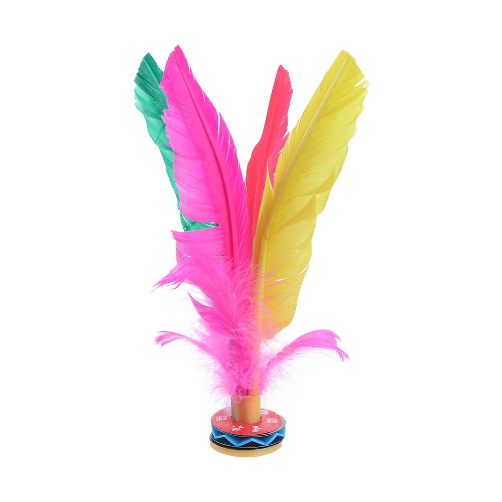 Portable Colorful Feathers Sports Game Chinese Jianzi Foot Sports Kick Shuttlecock Sport Training