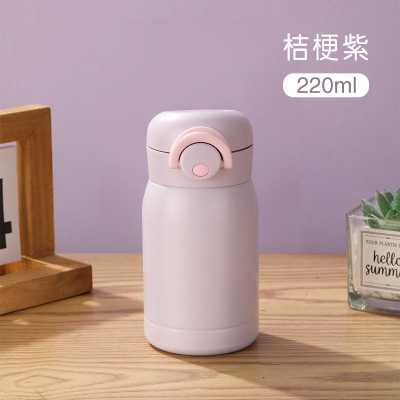 1PCS 220/350ml Mini Thermos Cup Pocket Cup Stainless Steel Thermal Coffee Mug Vacuum Flask Insulated Hot Water Bottle Kids Gift