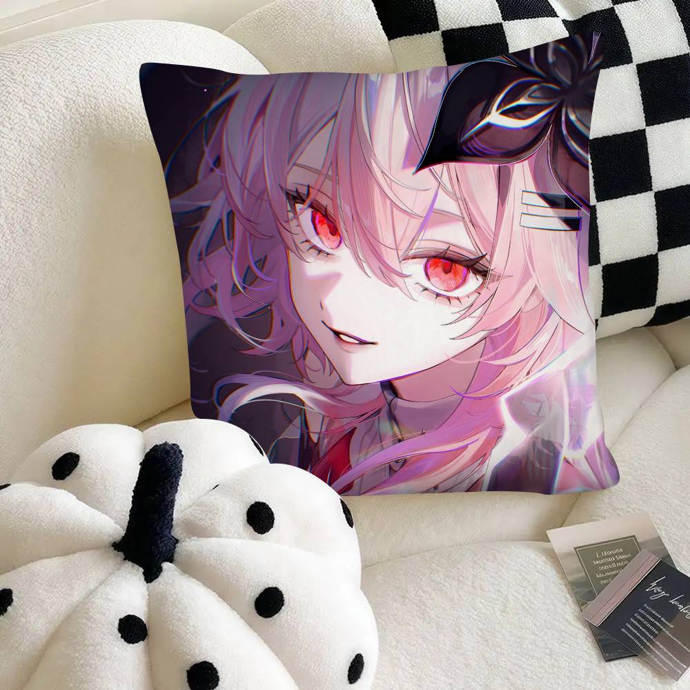 Evernight Hot Game Honkai Star Rail Pillow Case Square Pillow Bedroom Sofa Leisure Comfort Cushion Car Home Decoration