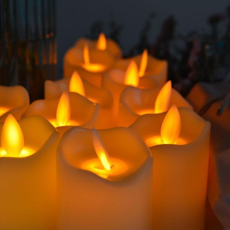 62KD Led Light Flameless Votive Tealight Church Praying Supplies for Wedding Table Outdoor Decoration Supplies