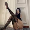 Women Fishnet Pantyhose Socks Summer Transparent Classic Silk Stockings Open Style Without Crotch Stockings Bodysuitssocks