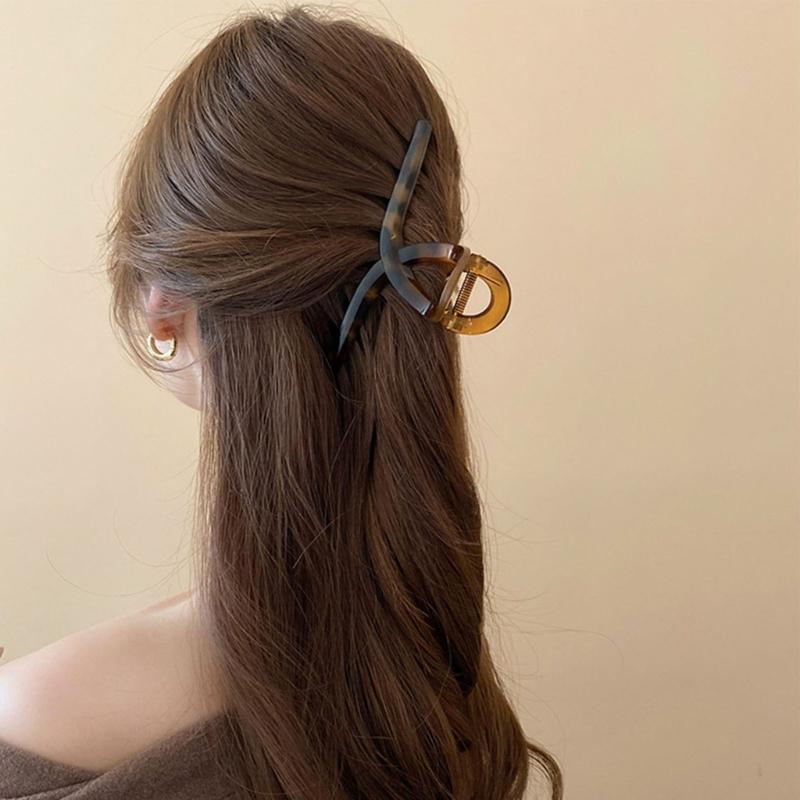 Haarklammer Flache Klammer Thema Haarklammer Elegant Breite Haarspange Haarspangen Starker Halt Haarnadel für Mädchen