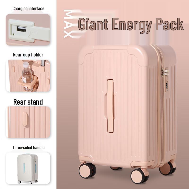 Durable Women s Large Capacity Travel Suitcase 24 inch