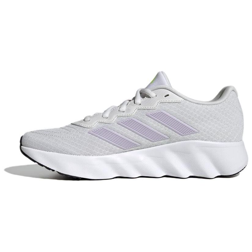 Adidas Switch Move Comfortable Versatile PU Fabric Synthetic Leather Cushioning Low-Top Casual Running Shoes Women sneaker White Purple ID5254