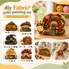 Dorf 3D Punch Needle Stickerei-Set für Erwachsene Anfänger DIY Stoff-Set