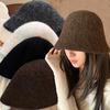 Autumn Winter Wool Bucket Hat Women Fashion Vintage Fisherman Hats Versatile Cap Spring Felt Hat 6 Colors Foldable Hat