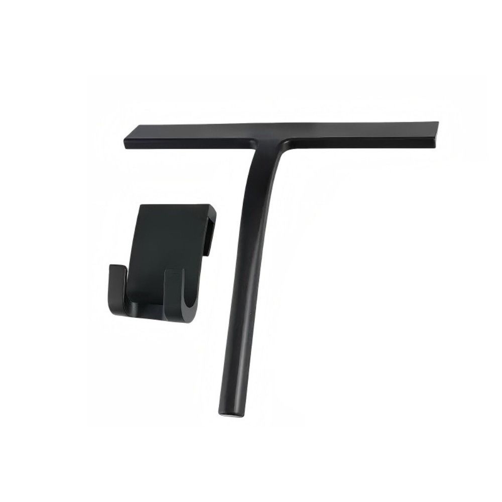 Durable Metal Shower Squeegee Efficient with Hooks Glass Squeegee Multifunctional Silicone Scraper Cleaning Tool Bathroom Use