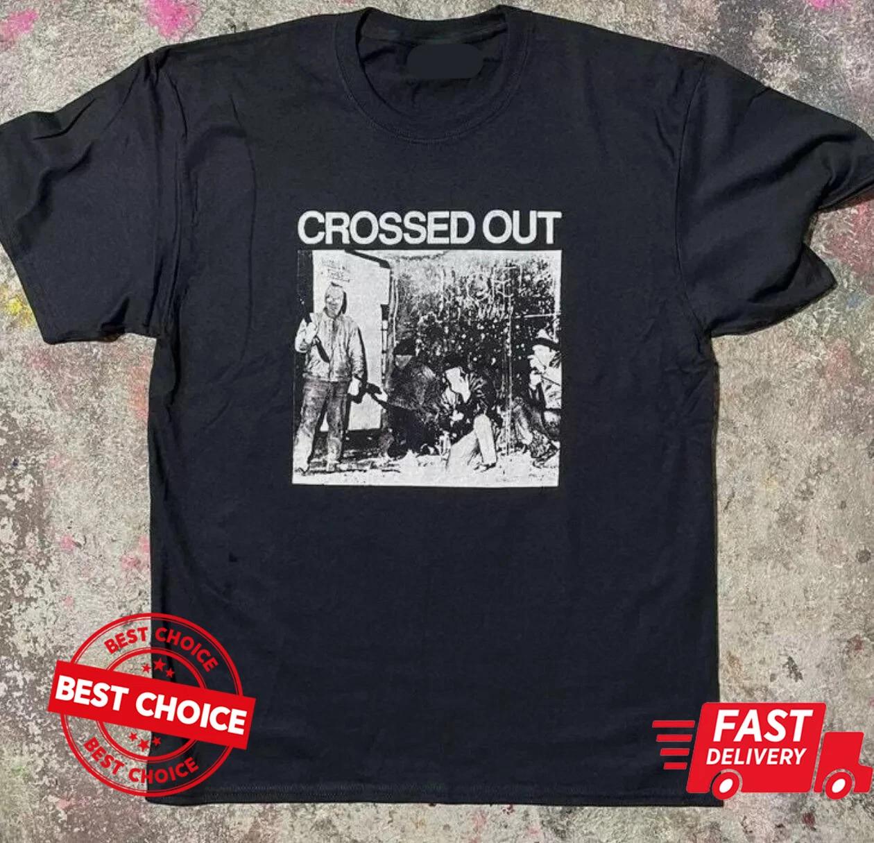 

Crossed Out band Unisex Black Shirt S-3XL Q87384 2XL