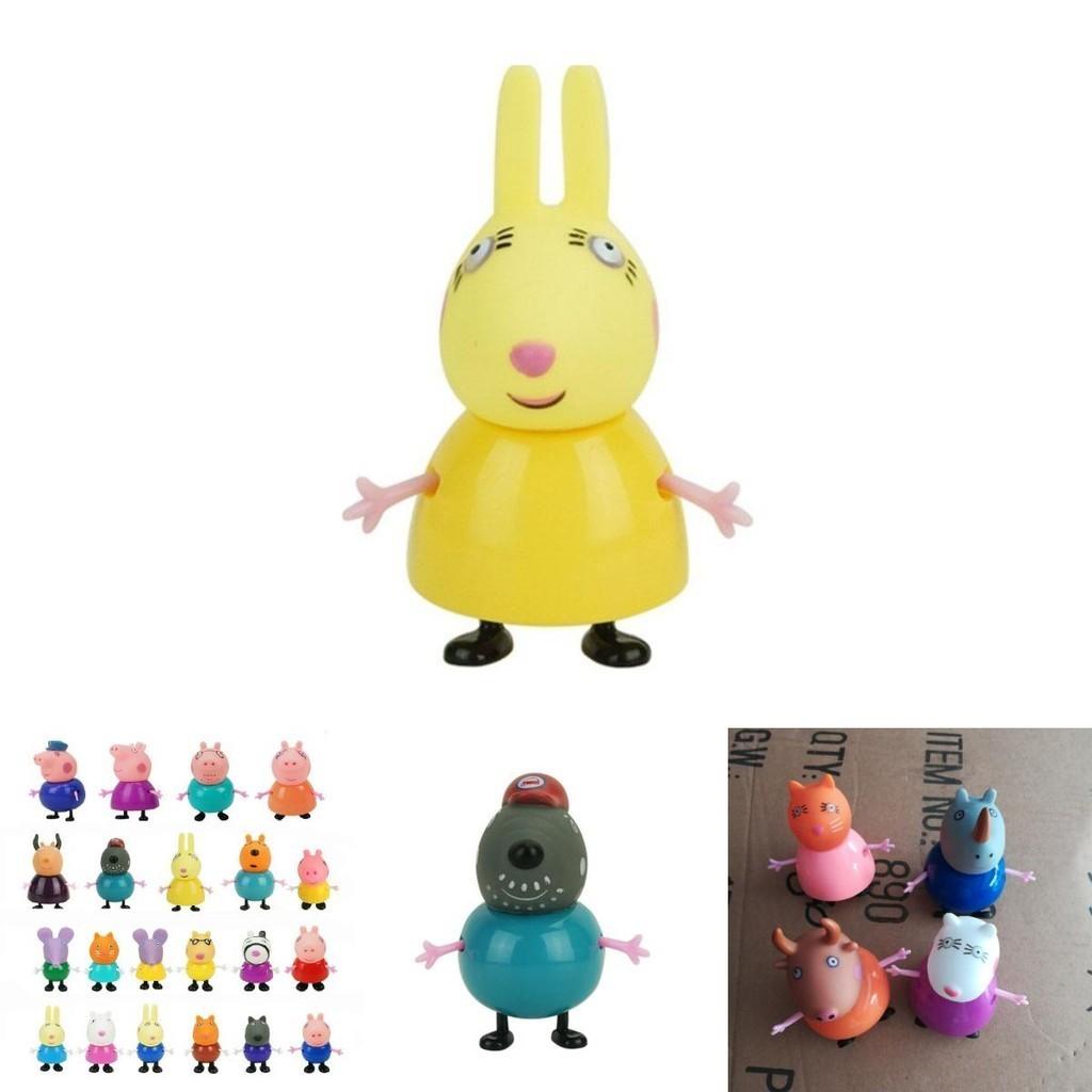 Bunte umweltfreundliche Peppa Pig Familie Freunde Actionfiguren für Kinder 25-teiliges Set
