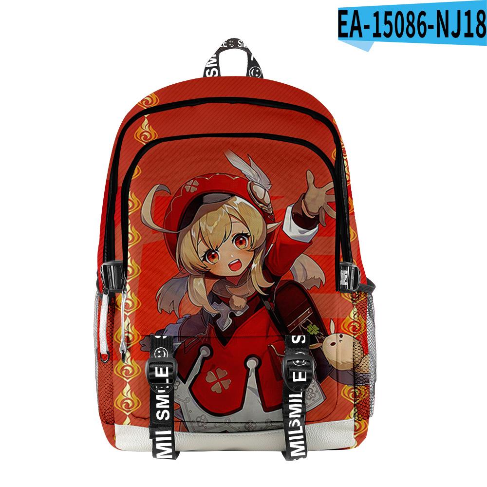 Trendy Popular Genshin Impact Student School Bags Unisex 3D Print Oxford Waterproof Notebook multifunction Travel Backpacks
